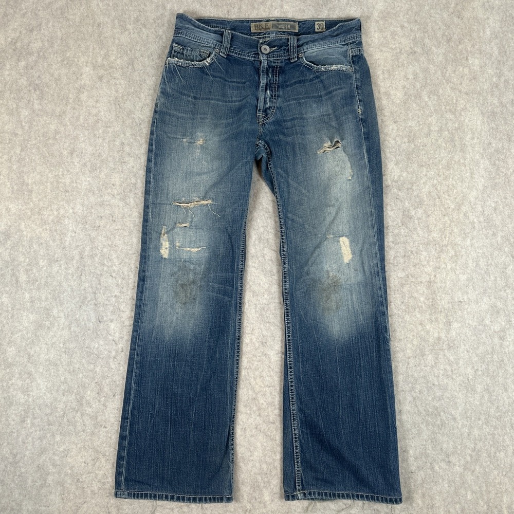 BKE Men's Justin Bootleg Jeans Size 30 Vintage Distressed